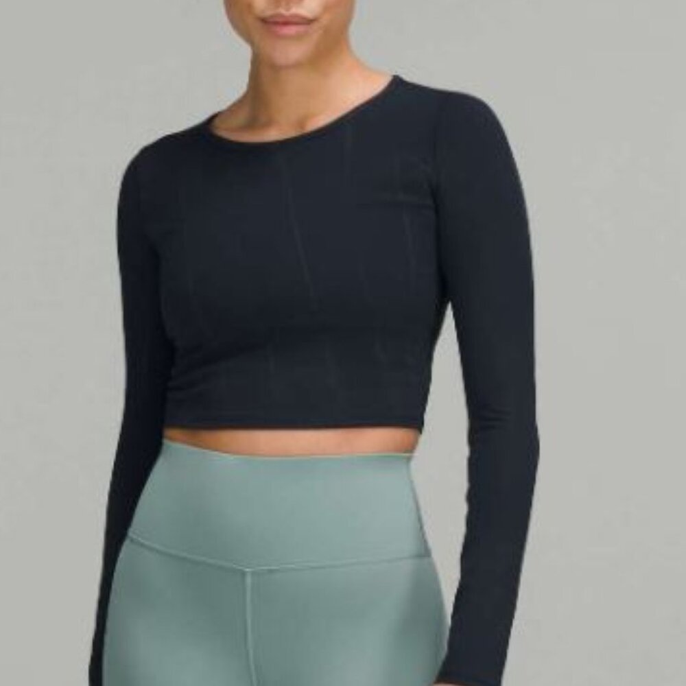 NWT-Lululemon Wunder Train Cropped Long Sleeve Shirt